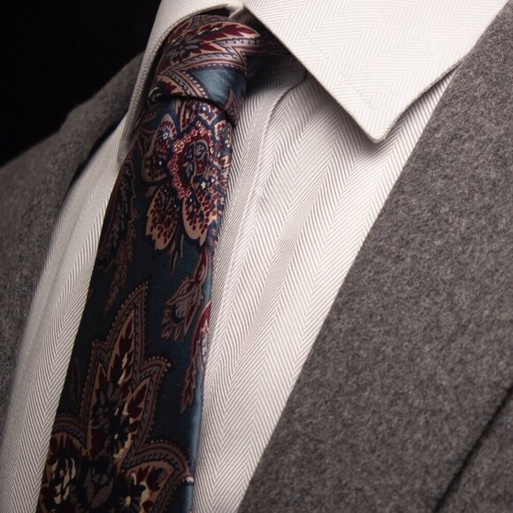 Christian Dior Monsieur Paisley Silk Tie - Picture 9 of 9